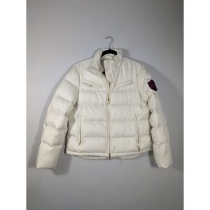 Ralph Lauren Active Beautiful Down Cream Colored Jacket Sz L Excellent
